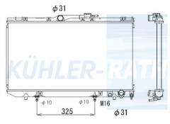 Wasserkhler passend fr Toyota