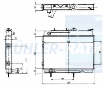 Wasserkhler passend fr Renault