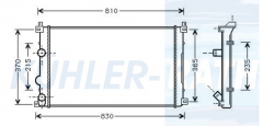 Wasserkhler passend fr Renault/Opel/Nissan