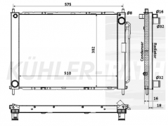 Wasserkhler passend fr Renault