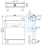 Wasserkhler passend fr Caterpillar/Marapco/Perkins