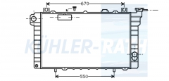 Wasserkhler passend fr Nissan