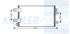 Kondensator passend fr Renault/Opel