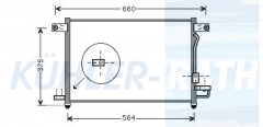 Kondensator passend fr Chevrolet/Daewoo