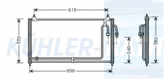 Kondensator passend fr Nissan
