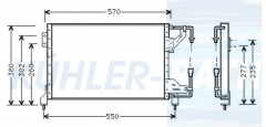 Kondensator passend fr Ford