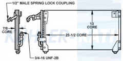 Kondensator passend fr Ford