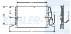 Kondensator passend fr Ford