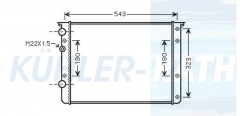 Wasserkhler passend fr VW/Seat