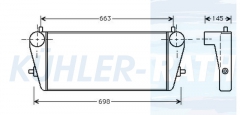 Ladeluftkhler passend fr Opel