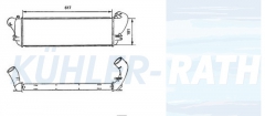 Ladeluftkhler passend fr Renault