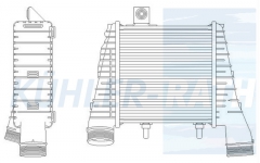 Ladeluftkhler passend fr Audi