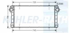 Ladeluftkhler passend fr Toyota