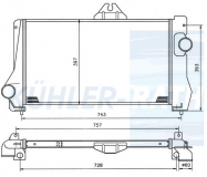 Ladeluftkhler passend fr Chrysler