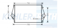 Ladeluftkhler passend fr Volvo