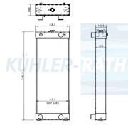 Wasserkhler passend fr Komatsu