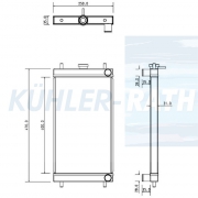 Wasserkhler passend fr Komatsu