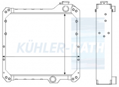 Wasserkhler passend fr Case IH