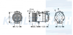 Kompressor passend fr Fiat