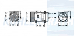 Kompressor passend fr Citroen/Peugeot