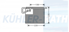 Verdampfer passend fr Mercedes-Benz/VW