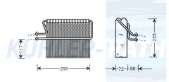 Verdampfer passend fr Renault