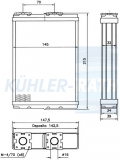Heizkhler passend fr Nissan