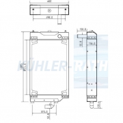 Wasserkhler passend fr Caterpillar