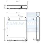 Wasserkhler passend fr John Deere