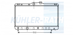 Wasserkhler passend fr Toyota