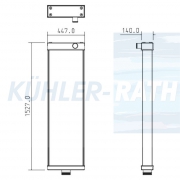 Wasserkhler passend fr Komatsu