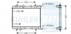 Wasserkhler passend fr Peugeot/Citron