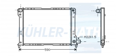 Wasserkhler passend fr Fiat/Lancia