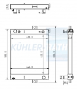 Wasserkhler passend fr Toyota