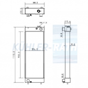 Wasserkhler passend fr Kobelco