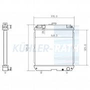 Wasserkhler passend fr Kubota