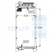 Wasserkhler passend fr Perkins
