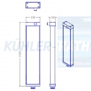 Wasserkhler passend fr Komatsu