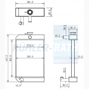 Wasserkhler passend fr Benford/JCB/Terex