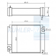 Wasserkhler passend fr Massey Ferguson