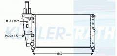 Wasserkhler passend fr Fiat/Lancia