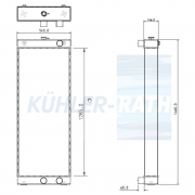 Wasserkhler passend fr Komatsu