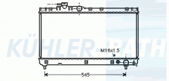 Wasserkhler passend fr Toyota