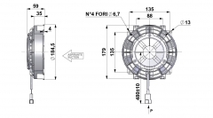 Ventilator passend fr Comex