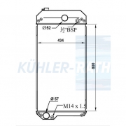 Wasserkhler passend fr Caterpillar/Perkins