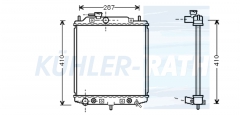 Wasserkhler passend fr Daihatsu