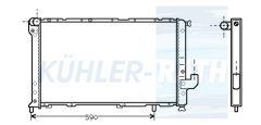 Wasserkhler passend fr Fiat/Lancia