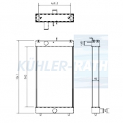 Wasserk�hler passend f�r Komatsu